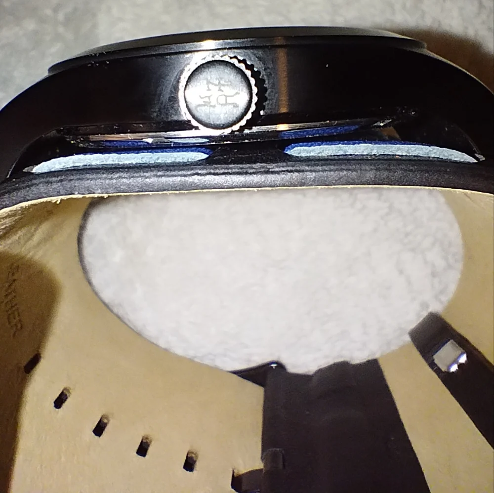 Vintage Y2K Ed Hardy Love Kills Slowly Skull Watch Black Leather Cuff Round Face